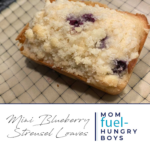 Mini Blueberry Streusel Loaves