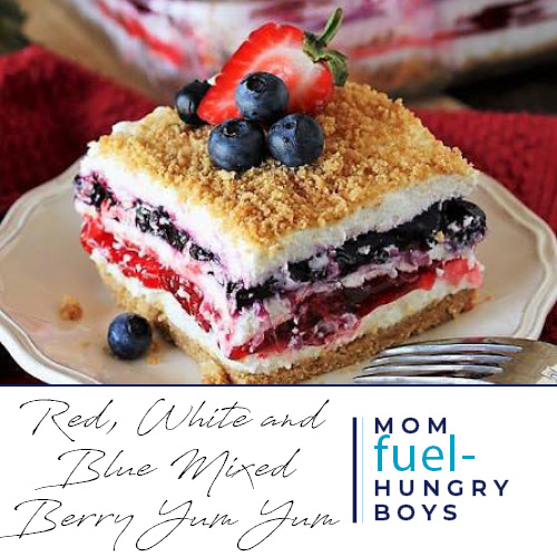 Red, White and Blue Mixed Berry Yum Yums